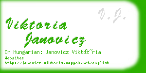 viktoria janovicz business card